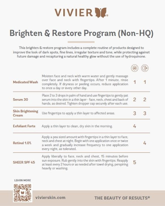 Vivier Brighten & Restore Program (Non-HQ)