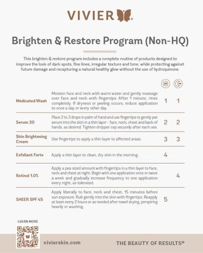 Vivier Brighten & Restore Program (Non-HQ)